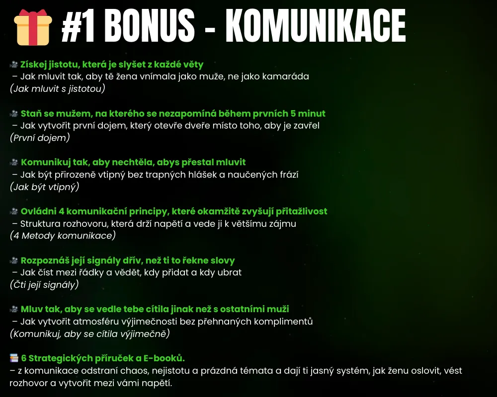 Bonus #1 – Komunikace