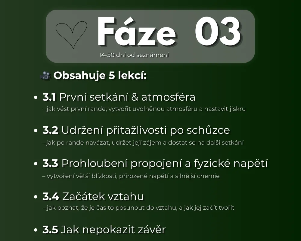 Fáze 03 – Cesta ke vztahu